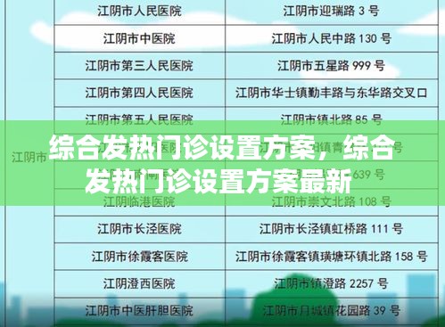 綜合發(fā)熱門診設(shè)置方案，綜合發(fā)熱門診設(shè)置方案最新 